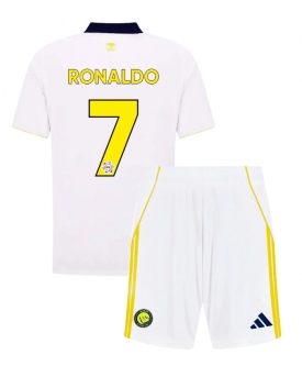 Billige Fotballdrakt Al-Nassr Cristiano Ronaldo #7 Replika Tredjedraktsett Barn 2025-26 Kortermet (med bukser)